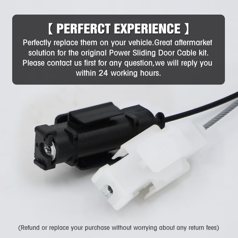 MANGO S Sienna Sliding Door Cable 85620-08042 Power Sliding Door Cable Kit For Toyota Sienna 3.3L 3.5L Right Passenger Side Door Spool Control Cable 924-550 w/o Motor - Image 4
